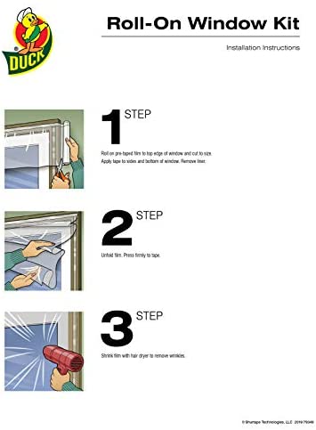Duck Brand 281067 3 Window Insulation Kit