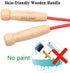 16 FT Long Jump Rope for Kids, Adjustable Double Dutch Skipping Rope with Wooden Handle, Multiplayer Team Jumping Rope for Outdoor Fun, School Sport, Party Game, Birthday Gift