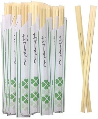 Solid No Splinter Chopsticks 40 pairs | Individually Wrapped Disposable Wooden Chopstick | Best for Sushi & Asian Dishes