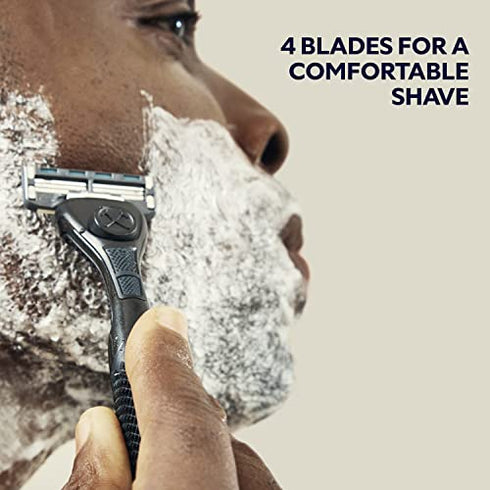 Dollar Shave Club Men's Razor Mixed Starter Shaving Kit For a Comfortable and Smooth Shave Includes 1 Handle, 4-Blade Cartridge, and 6-Blade Cartridge Shaving Kit for Men 3 Count