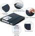 deli Business Card Book Holder, Business Card Organizer, Name Card Book Holder, Portable Office Business Card Holder, Hold 180 Cards, Blue