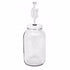 One gal Wide Mouth Jar with Lid and Twin Bubble Airlock, Clear