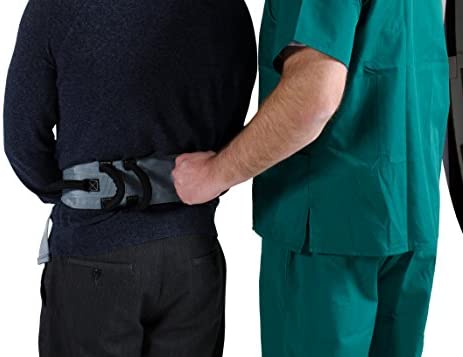 Patient Aid Gait Belt with Padded Handles & Quick Release Buckle, Long Strap Easy Transfer Lift Assist Aid for Elderly, Bariatrics, Physical Therapy, Rehabilitation – Nursing Waist Sling Lifting Strap