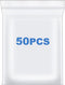 Somoga 50 PCS 11" x 15" Large Thick 2.4 Mil Clear Zip Poly Bags Plastic Reclosable Zip Seal Lock Bags Clothing Shoes Toys Prints Zipper Bag