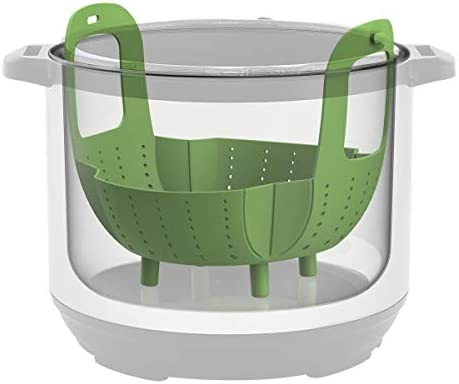 Instant Pot Official Silicone Steamer Basket, Compatible with 6-Quart and 8-Quart Cookers, Green