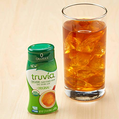Truvia Organic Zero Calorie Liquid Stevia Sweetener Bottle, Original flavor, 2.7 fl. oz.
