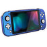 eXtremeRate PlayVital Glossy Chameleon Purple Blue Protective Case for Nintendo Switch Lite, Hard Cover Protector for Nintendo Switch Lite - 1 x Black Border Tempered Glass Screen Protector Included
