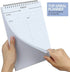 Daily Planner Notepads - A5 Scheduler, To Do List with Priorities, Notes, Meals and Water Intake Tracker, Spiral Daily Planning Pad with 52 Undated Agenda Tear-off Sheets, 6.5" x 9.8" ( Blue )