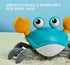 scientree Crawling Crab Baby Toy with Light Up and Music , Toddler Interactive Toys with Sensor Obstacle Avoidance Function,USB Rechargeable, Fun Moving Toy for Babies, Toddlers and Kids