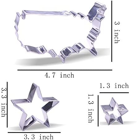 4th of July Cookie Cutter Set - 8 Piece - Stainless Steel