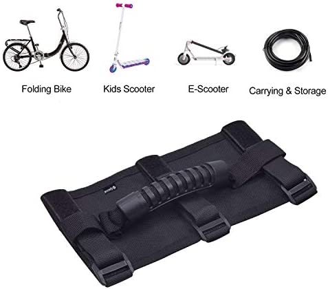 Epessa Hand Carrying Handle Strap for Kick Scooter Electric Scooter Folding Bike, Scooter Carry Strap with Innovative Gel Non-Slip,Compatible with Segway ES1/ES2/ES3/MAX Mijia M365/M365 Pro