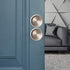 Enconker 6 Pack Closet Door Finger Pull 2-1/8”, Sliding Door Hardware Satin Nickel, Round Insert Bypass Closet Door Handle, Easy Snap-in Installation for 5/16”Depth x 2-1/8" Diameter Opening Hole