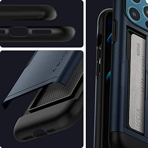 Spigen Slim Armor CS Designed for iPhone 12 Pro Max Case (2020) - Metal Slate