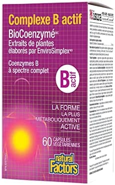 Natural Factors, BioCoenzymated Active B Complex, 60 Capsules (60 Servings)