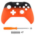 eXtremeRate Shadow Orange Soft Touch Grip Front Housing Shell for Xbox One Wireless Controller 1708, Replacement Parts Top Faceplate Cover for Xbox One S/X Controller - Controller NOT Included