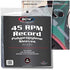 100 Vinyl 45 RPM 7" Record Poly Outer Sleeves 2 Mil New