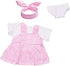 XADP 5 Pack Baby Doll Clothes Outfits for 12 Inch Baby Dolls, Set of 5 with Hair Bands