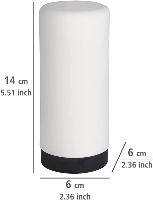 Wenko Easy Squeez-e Washing, Refillable Dish Liquid and Hand Soap Kitchen and Bathroom, Countertop Dispenser, 2.4 x 2.4 x 5.5 inches, White