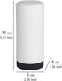 Wenko Easy Squeez-e Washing, Refillable Dish Liquid and Hand Soap Kitchen and Bathroom, Countertop Dispenser, 2.4 x 2.4 x 5.5 inches, White