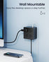 Power Strip, SUPERDANNY 4-Outlet 4-USB Surge Protector, 5 Ft Extension Cord, 900 Joules, Overload Switch, Grounded, Mountable, Desktop Charging Station for Home, Office, School, Dorm, Computer, Black