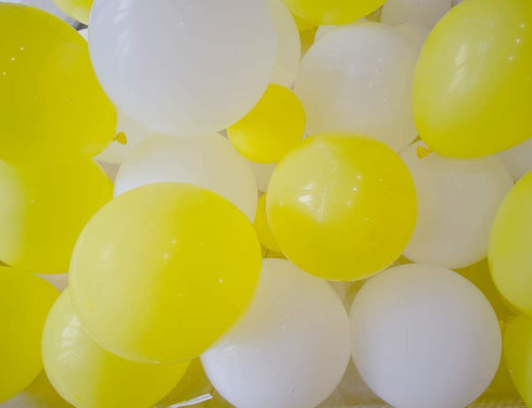 Beaumode DIY Yellow And White Balloon Garland Arch kit for 1st birthday Sunshine Lemon Daisy Honeybee Popcorn Baby Shower Bridal Shower Party Backdrop Decoration
