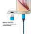 Android Charger Cable, FiveBox 3-Pack 6ft Micro USB Cable Cord Braided Fast Charging Phone Charger for Samsung Galaxy J3 J7 S6 S7 Edge, Tablet, LG stylo 2/3 LG G3 G4 V10 K20 Plus, Blu, Kindle Fire 7 8
