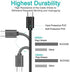 Short Micro USB Cable 1ft,SCOVEE 12 inch Fast Android Charger Cord for Smartphones,Samsung Galaxy,HTC,Motorola,Nokia,MP3,Tablet,USB2.0 A Male to Micro B Charging Station Sync Cord,6 Multi Pack