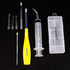 Airgoesin™ Lighted Tonsil Stone Remover Tools or Earwax Removal Tools, Yellow, 5 Tips, Tonsillolith Pick Case + 1 Irrigator Cleaner