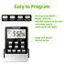 Outlet Timer, NEARPOW Dual Digital Light Timer with 2 Independently-controlled Outlets, 18 ON/OFF Programs, 24-Hour and 7-Day Programmable,Indoor Heavy Duty Electrical Timer Switch, 3 Prong, 15A/1800W