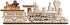 Ginger Cottages Santa Train Ornaments for Christmas Tree