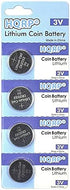 HQRP 4-Pack Coin Lithium Battery Compatible with Accu-Chek Guide Blood Glucose Monitoring System, Sugar Monitor Meter