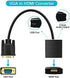 VGA to HDMI Adapter with Audio, PC VGA Source Output to TV/Monitor with HDMI Connector, Giveet 1080P Male VGA to Female HDMI Converter for Computer, Desktop, Laptop, PC, Monitor, Projector, HDTV