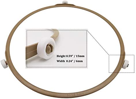 Microwave Glass Turntable Plate Roller Support Wheel Ring, Wheels Height 0.59" / 15mm, Outer Diamater 8.7" / 221mm - 2Pcs