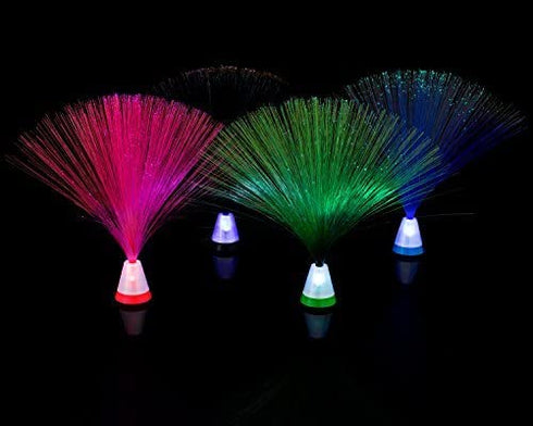 Playlearn Fiber Optic Light 4 Pack Multicolored Set 9" Light Base (9" Four Lamps)