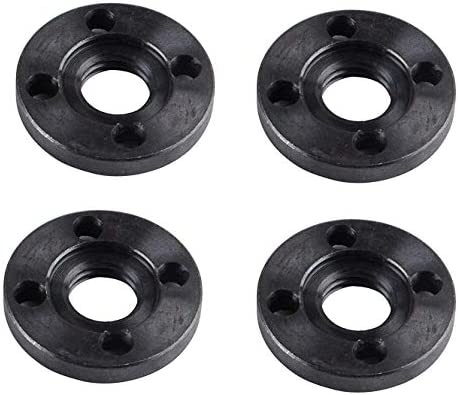 Podoy Angle Grinder Outer Lock Nut for Compatible with Makita Dewalt Milwaukee Bosch Black & Decker Ryobi 5/8"-11 Fits All 4-1/2" (4 Pack)