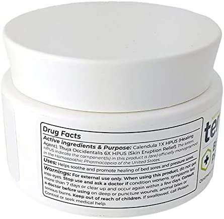 Bed Sores Treatment Cream – Natural Healing of Bed Sores, Pressure Sores, Ulcers with 3X Action for Soothing Relief by Terrasil – 44gm Jar