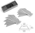 WORKPRO Folding Utility Knife Set Quick Change Blade, Back-lock Mechanism 3-piece with 10-piece Extra Blades