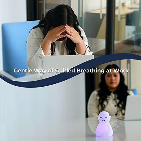 Mindsight ‘Breathing Buddha’ for Guided Visual Meditation | Simple Mindfulness Tool (Adults & Kids) to Slow Your Breathing (4-7-8) | Daily Stress & Anxiety Relief Item | Natural Sleep Aid