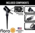 LED Indoor Spot Light for Plants & Accent Lighting - Uplight & Down Spotlight for Potted Plants Home & Living Room (3W LED) Decorative 110V Lamp with Plug for Interior Wall (Warm White) (with Stake)