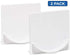 Adherion Extra-Large Adhesive Shower Curtain Rod Holder | Rod Retainer XL | No Drilling | Stick On | 3M Adhesive | Shower Curtain Rod Not Included | White |