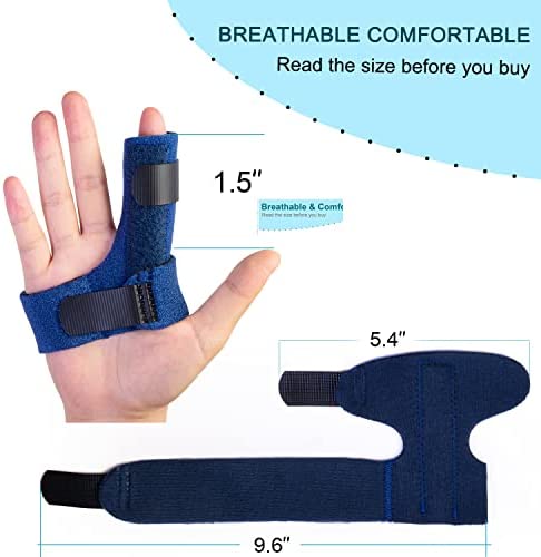 Sumifun Finger Brace, Trigger Finger Splint for Index Middle Ring Pinky Finger Arthritis Pain, Tendon Injury, Broken Mallet Finger Stabilizer Supports for Dislocated Knuckle Immobilizer Wrap for Right Hand