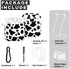 MOLOVA Airpod Case Soft Silicone Flexible Skin Cow Print Airpods Case Cover for Apple AirPods 2&1 Cute for Girls with Keychain (Cow)