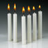 Light In The Dark Taper Candles 4 Inch X 1/2 Inch Thick Burn 1.1/2 Hour (White)