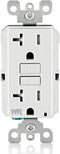 Leviton GFWT2-W Self-test SmartlockPro Slim GFCI Weather-Resistant and Tamper-Resistant Receptacle with LED Indicator, 20-Amp, White