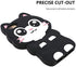 YONOCOSTA Cute iPhone SE 2022 Case, iPhone SE 2020 Case, iPhone 7 Case, iPhone 8 Cases, Funny Kawaii Big Eye Black Cat Kitty 3D Cartoon Animal Soft Silicone Full Protection Case for Girls Kids Women