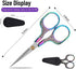Small sharp scissors-Glexal 5 Inch Precision Scissors-2 pack,razor Sharp Blade Shears for craft embroidery sewing school office cutting