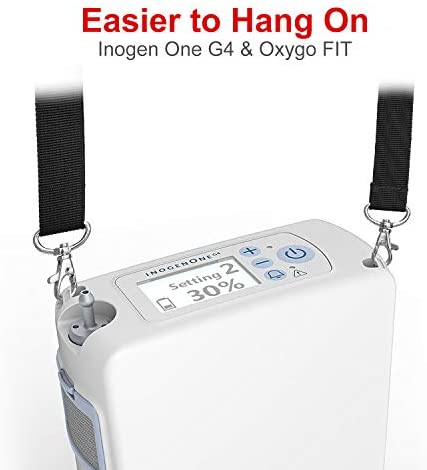 iGuerburn Shoulder Strap Carry Strap for Inogen One G4 Oxygo FIT with Swivel Hooks, Balanced Buckle and Adjustable Belt