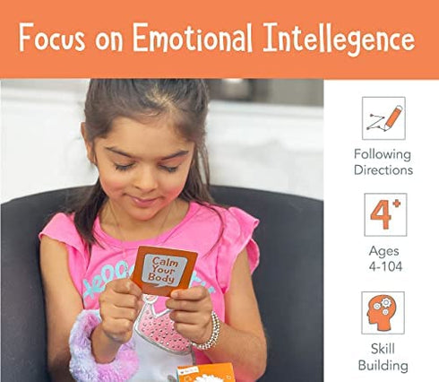 Open the Joy Anger Management Cards for Kids, Anger Control Card Game, 42+ Prompt Cards, Control Feelings and Increase Emotional Intelligence - Ages 4+