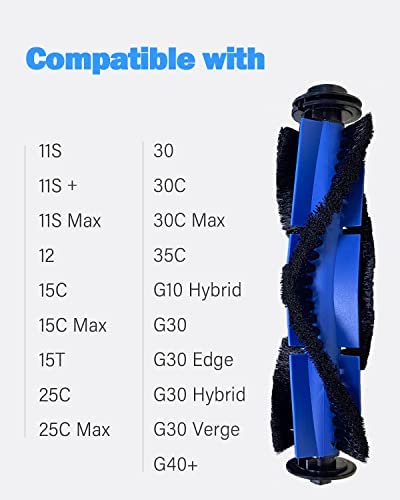 BBT Roller Brush Replacement for Eufy 11S, Eufy 11S MAX,Eufy RoboVac 25C,G30,G30 Hybrid, G10 Hybrid,G20,G20 Hybrid,30C,30,30C MAX,15C MAX,15C, 35C, 25C Max,11S Plus,G35+,G40+,G40 Hybrid+(Pack of 2)