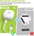 AUVON Rechargeable Battery Night Light, Mini Motion Sensor Night Light, Warm White LED Stick-On Closet Light with Dusk to Dawn Sensor, Adjustable Brightness for Wall, Stairs, Hallway, Cabinet (2 Pack)